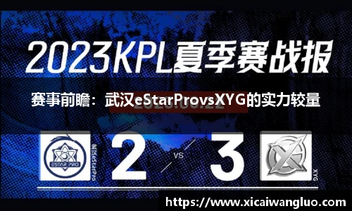 赛事前瞻：武汉eStarProvsXYG的实力较量